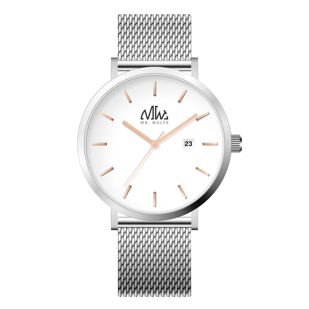 Mr. Wolfe High Street Silver Mesh