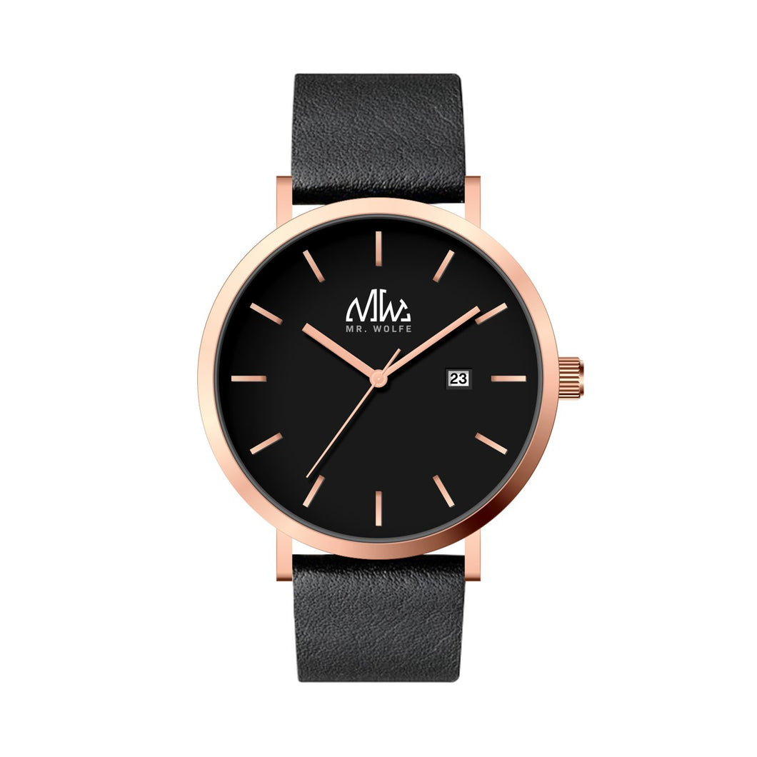 Mr. Wolfe Fortuna Black Leather