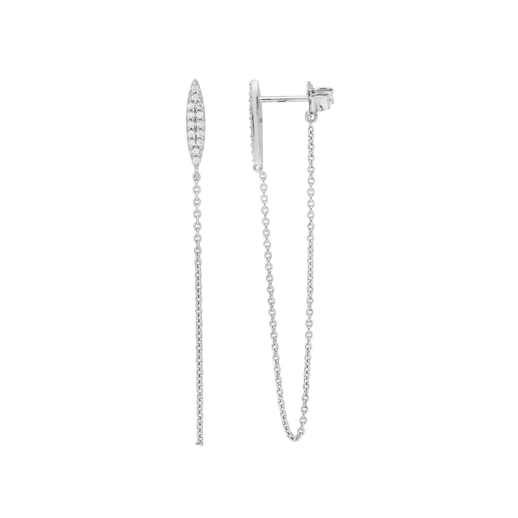 Sterling Silver Cubic Zirconia Earrings