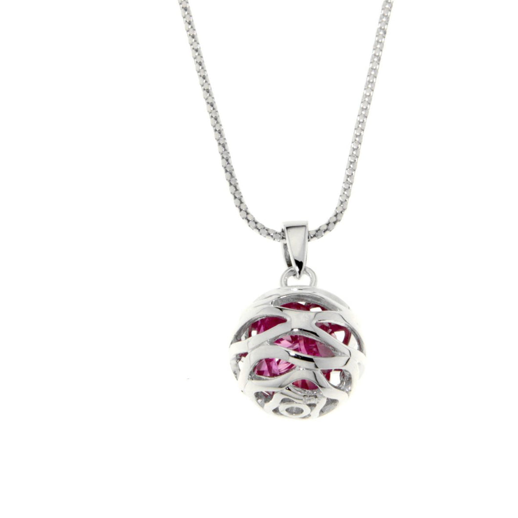 Sterling Silver Cubic Zirconia Necklace