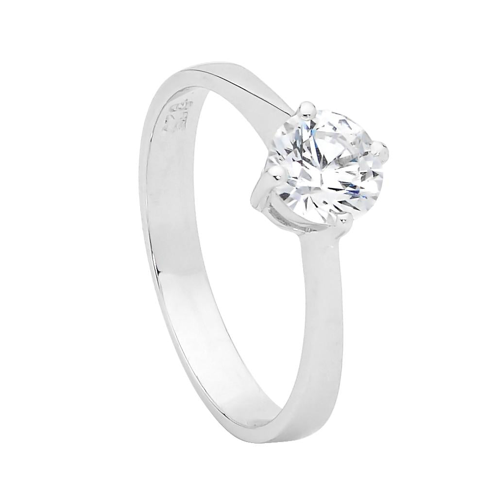 Sterling Silver Cubic Zirconia Ring