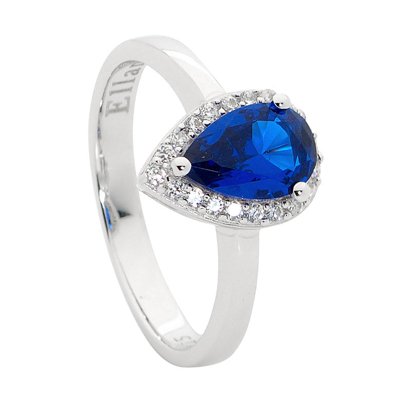 Sterling Silver Cubic Zirconia Halo Ring