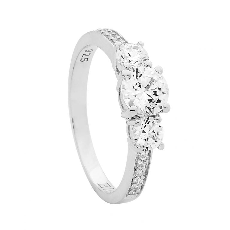 Sterling Silver Cubic Zirconia Ring