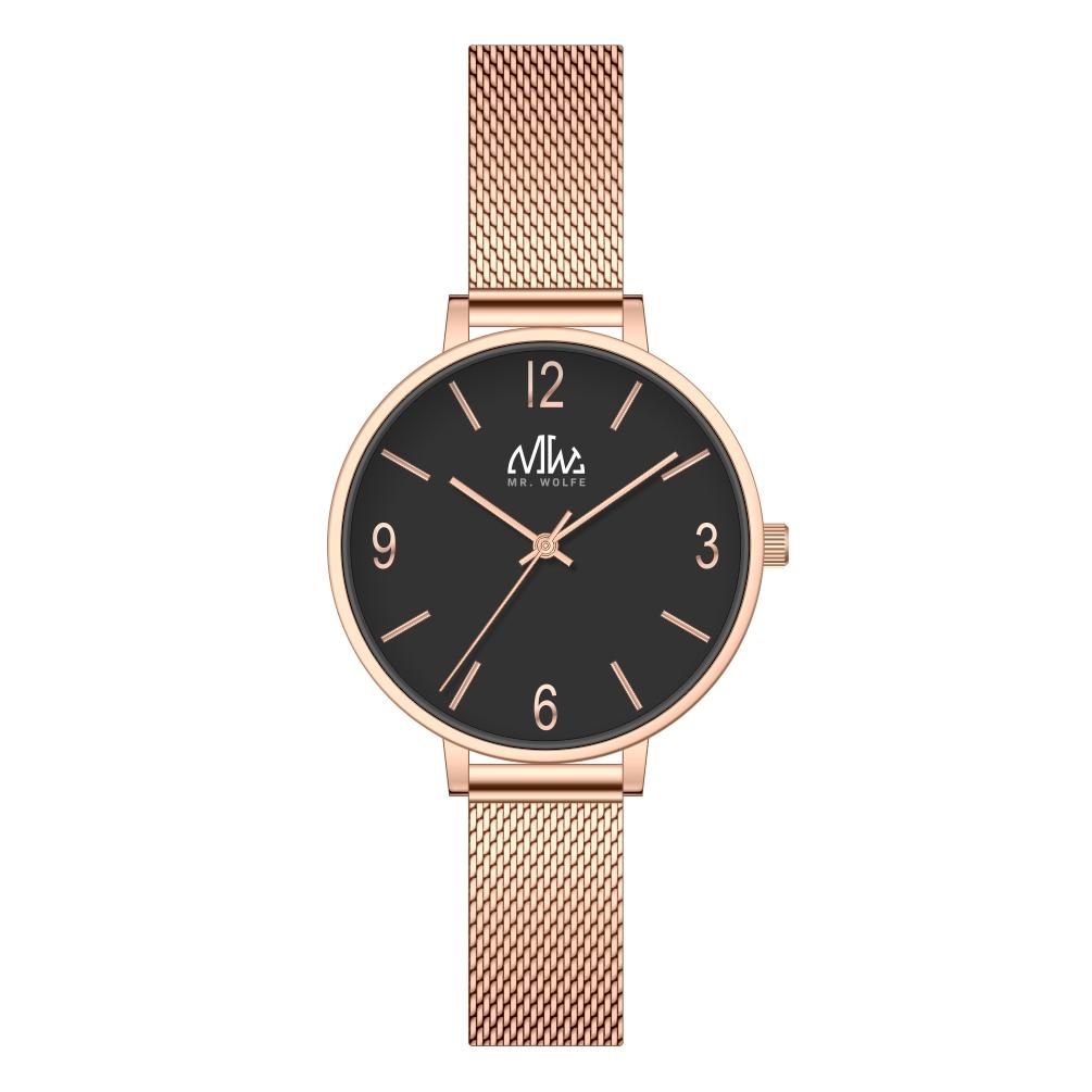Mr. Wolfe Alina Rose Gold Mesh