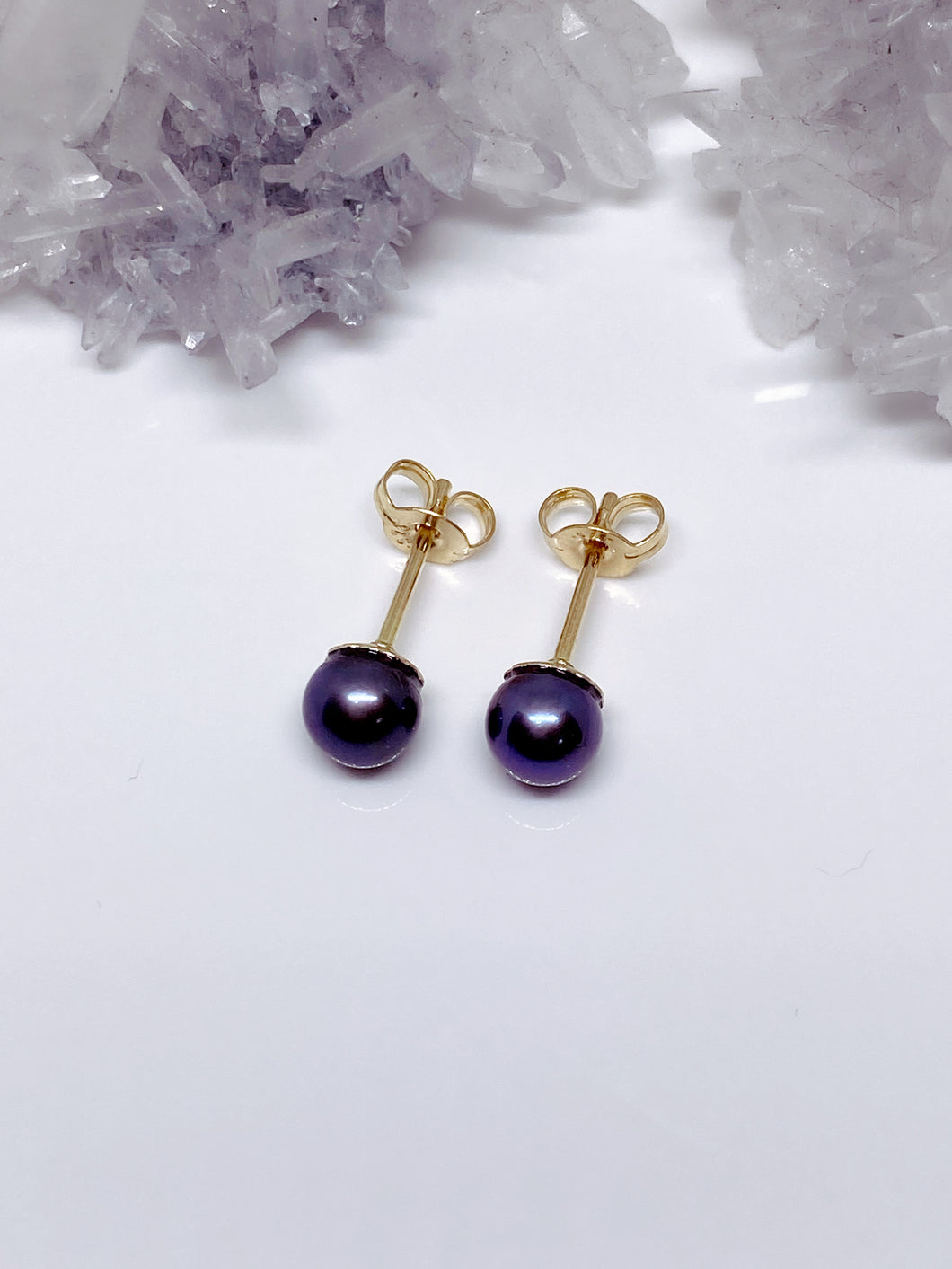 Freshwater Pearl Studs - 9ct Yellow Gold