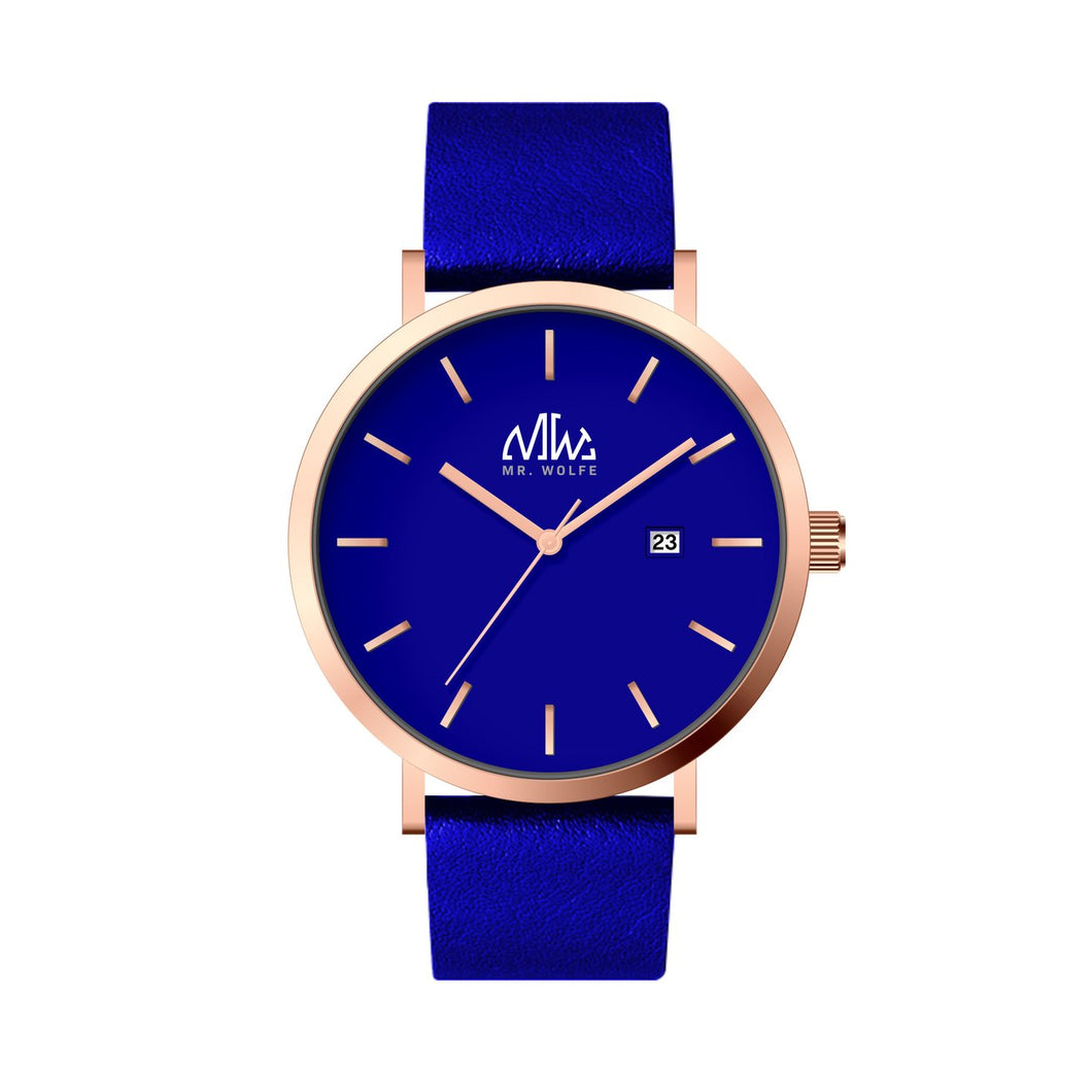 Mr. Wolfe Fortuna Navy Leather