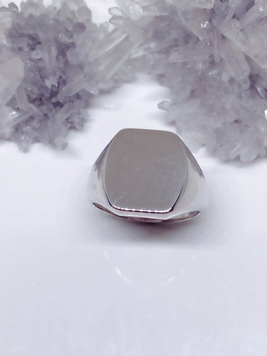 Sterling Silver Men's Signet Ring