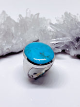 Natural Turquoise Ring - Sterling Silver