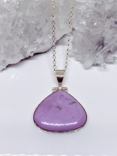 Phosphosiderite Pendant - Sterling Silver with Chain