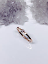 Diamond Stacker Ring- 18ct Rose & White Gold