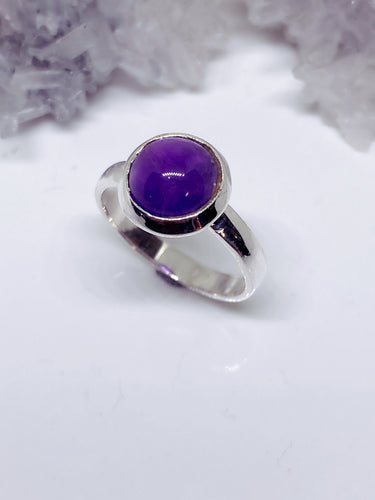 Amethyst Ring - Sterling Silver